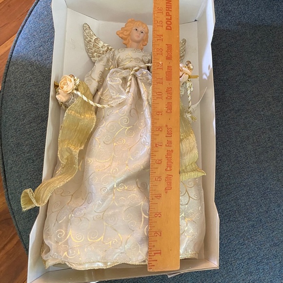 Large 🎄1999 Holiday Collection 16” Christmas Angel Tree Topper Box Collectible - Picture 8 of 12